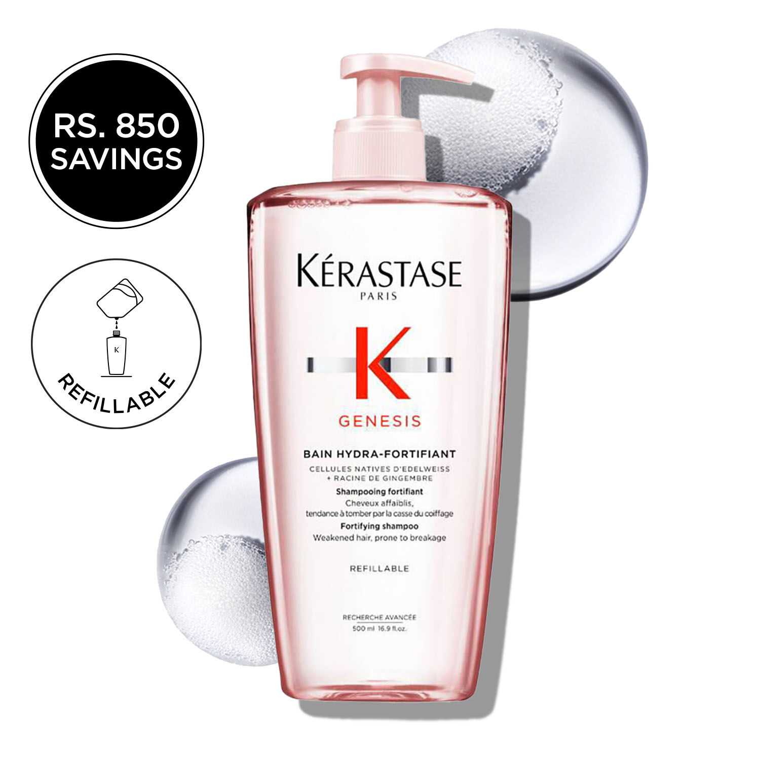 Genesis Hydra Anti-Hair Fall Refillable Shampoo