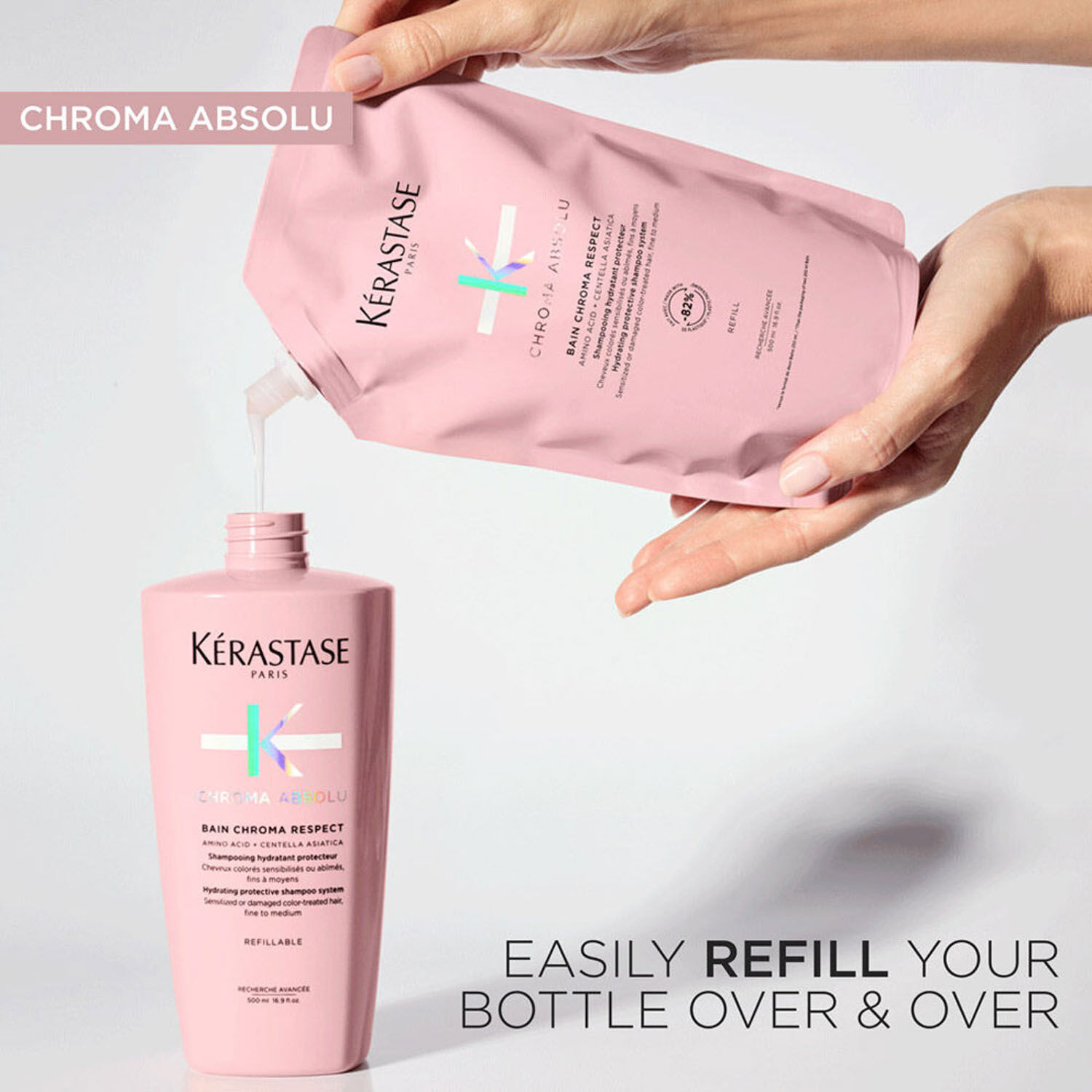 Chroma Absolu Respect Refillable Shampoo, Sulphate-Free