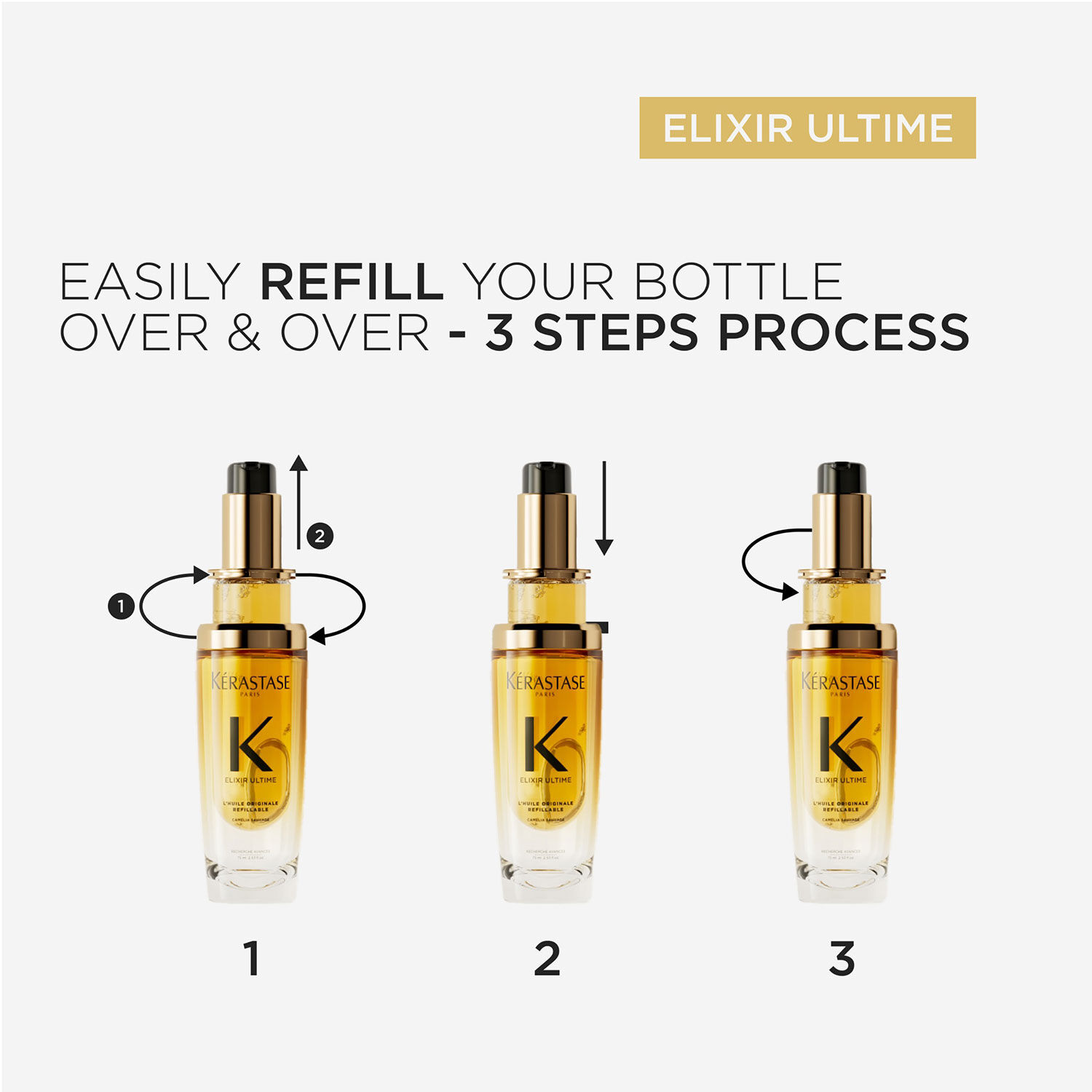 Elixir Ultime Hair Oil-in-Serum Refill