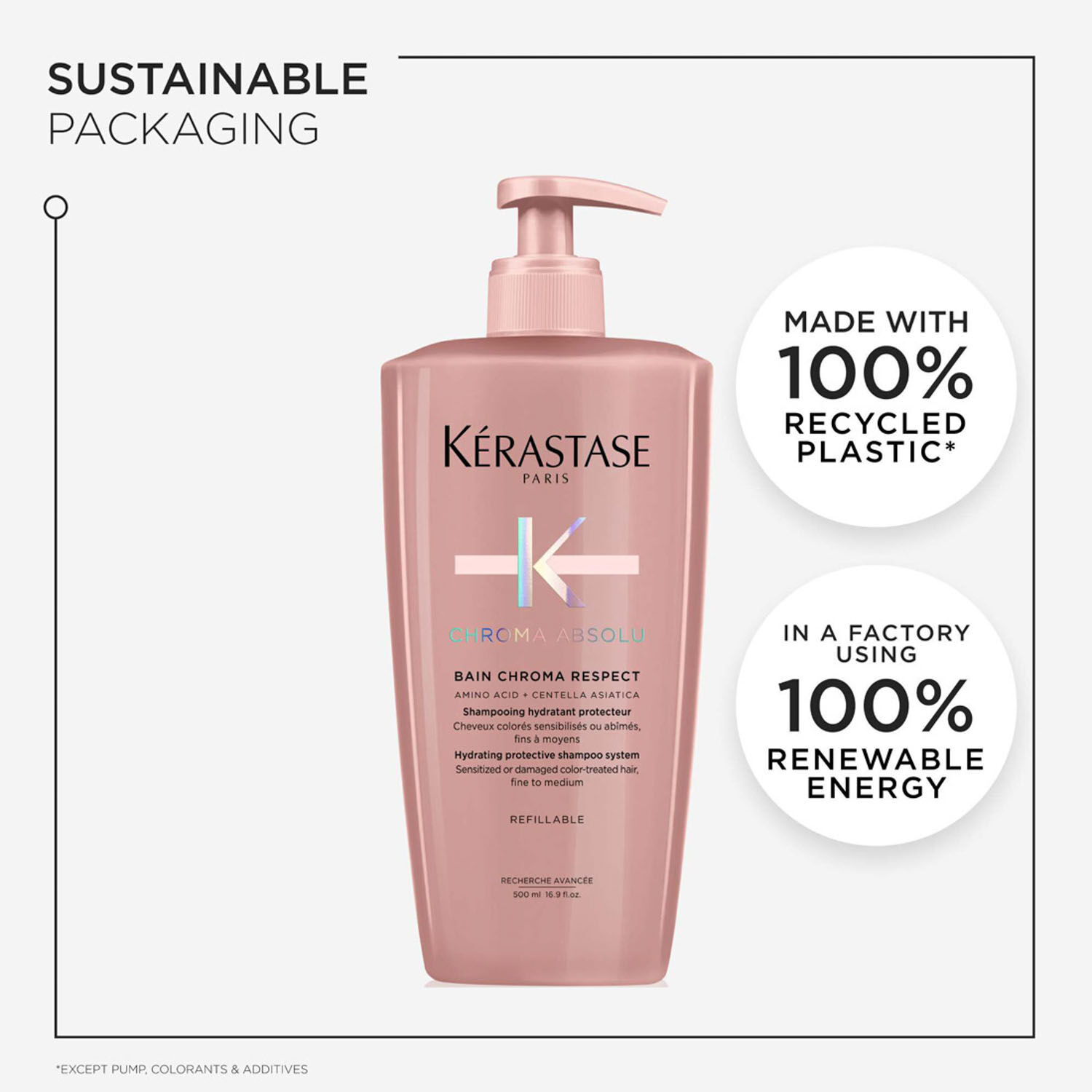 Chroma Absolu Respect Refillable Shampoo, Sulphate-Free