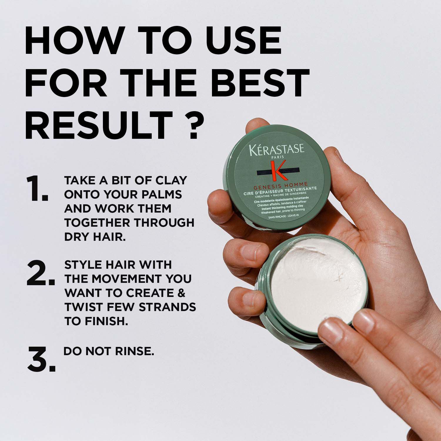 Genesis Homme Anti-Hair Fall Thickening Clay