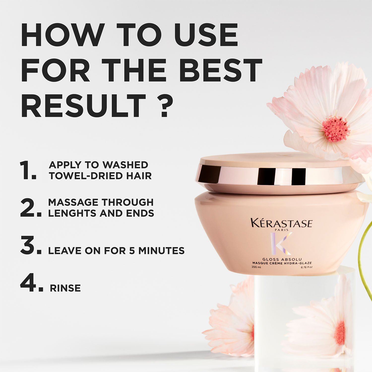 Gloss Absolu Creme Anti-Frizz Mask For Bouncy, Glossy Hair
