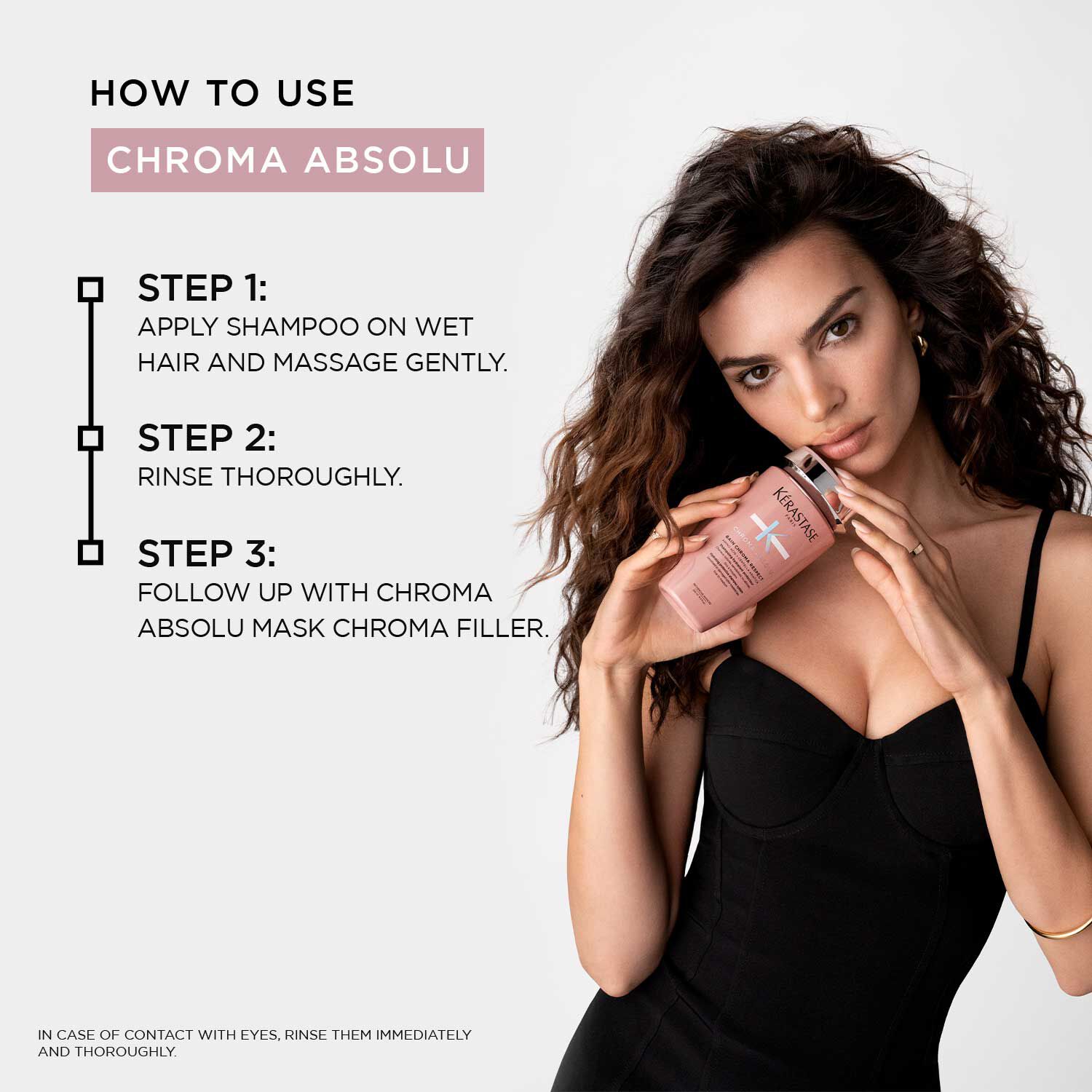 Chroma Absolu Respect Shampoo for Fine Colour-Treated Hair (Sulphate-Free)