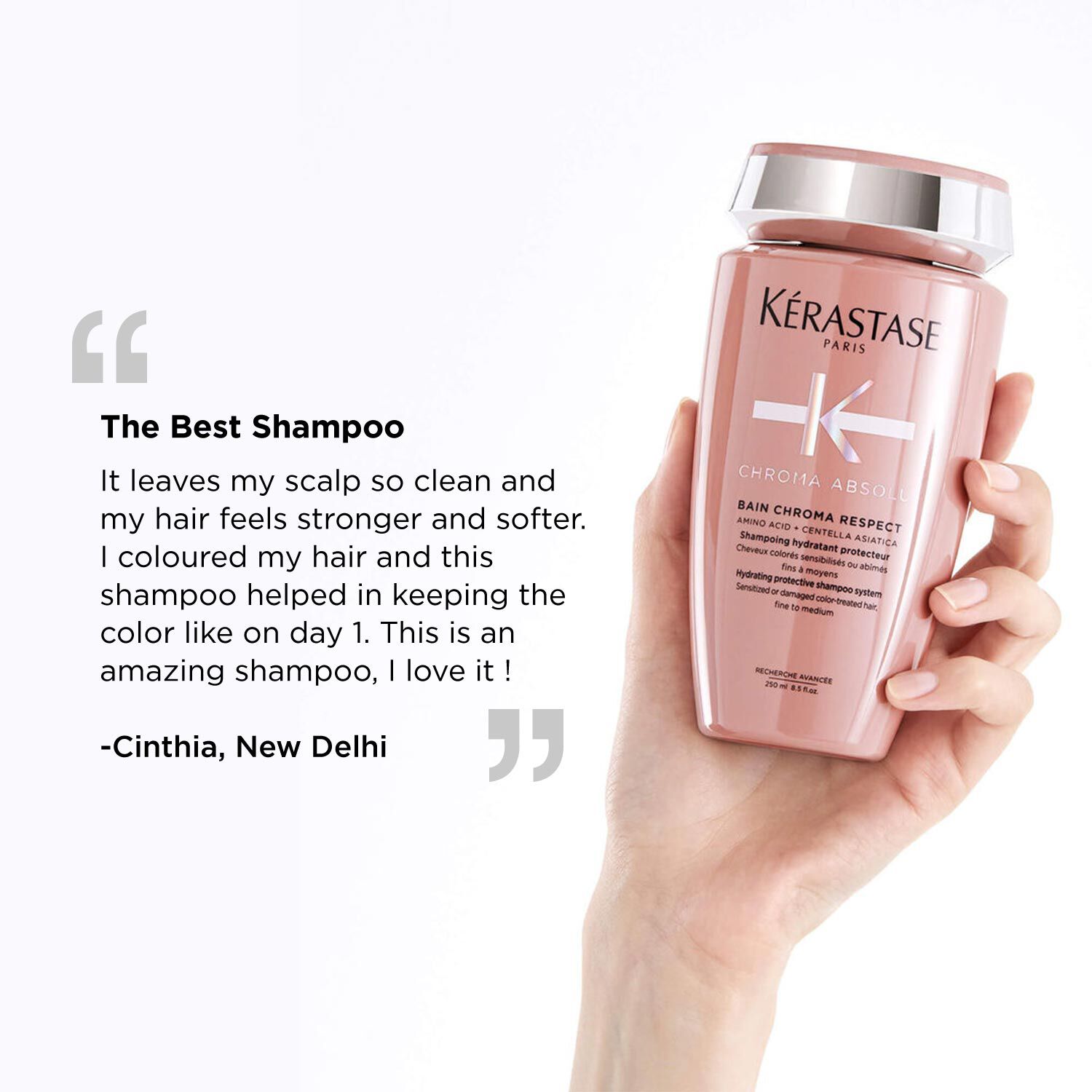 Chroma Absolu Respect Shampoo for Fine Colour-Treated Hair (Sulphate-Free)
