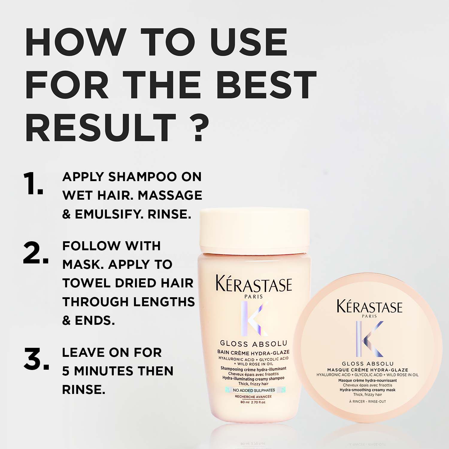 Gloss Absolu Creme Shampoo & Mask Travel Kit