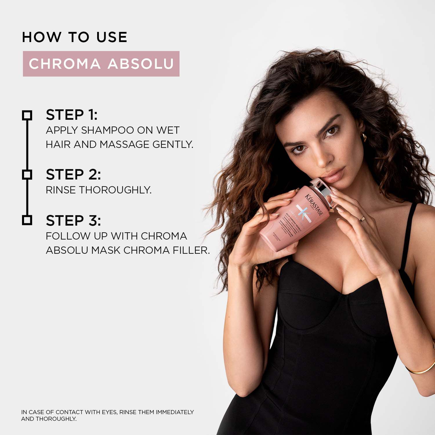 Chroma Absolu Respect Shampoo for Fine Colour-Treated Hair (Sulphate-Free)