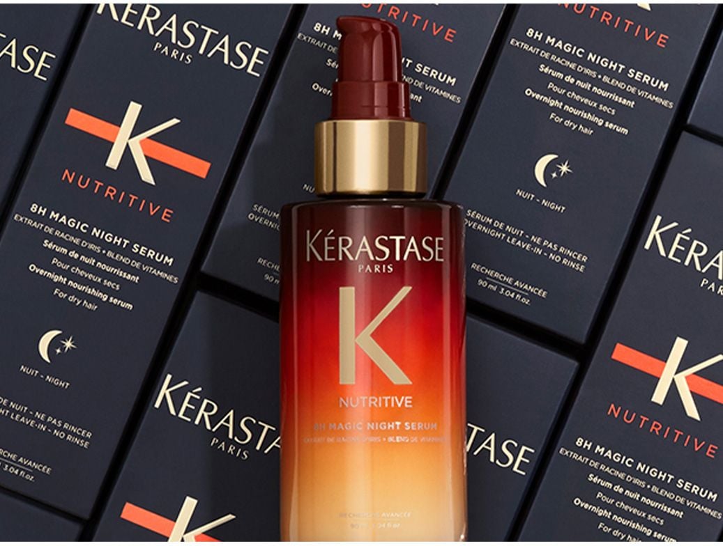 Kerastase Nutritive 8H Magic Night Hair Serum Iris Root Extract & 5 Vitamin Blend Ingredients